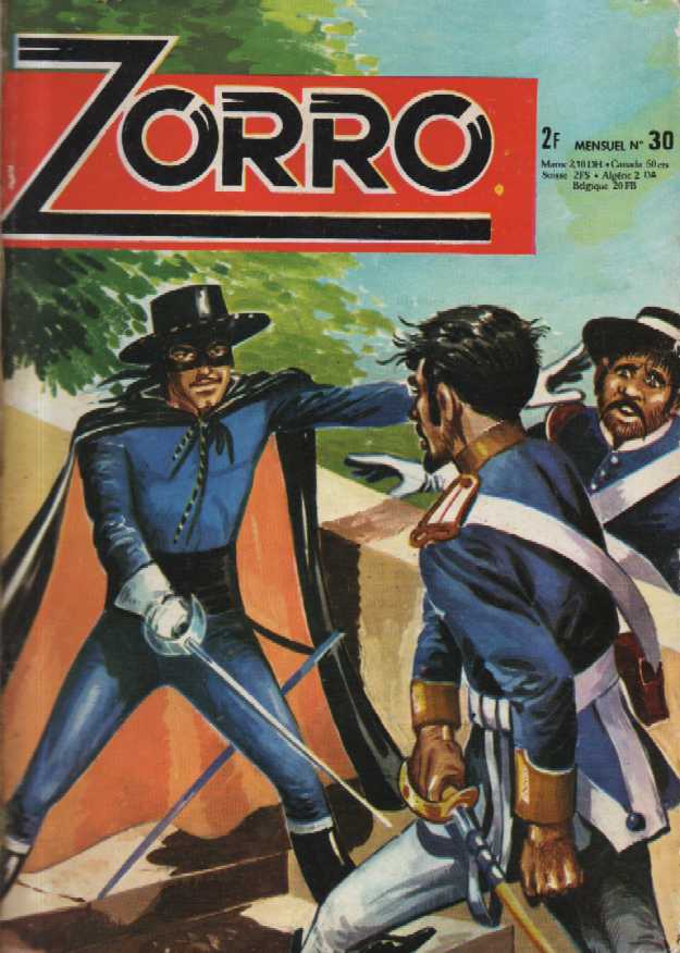 Scan de la Couverture Zorro SFPI Poche n 30